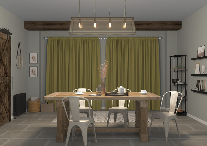 Faux Suede, Olive - Made to Measure Curtains - Image 7